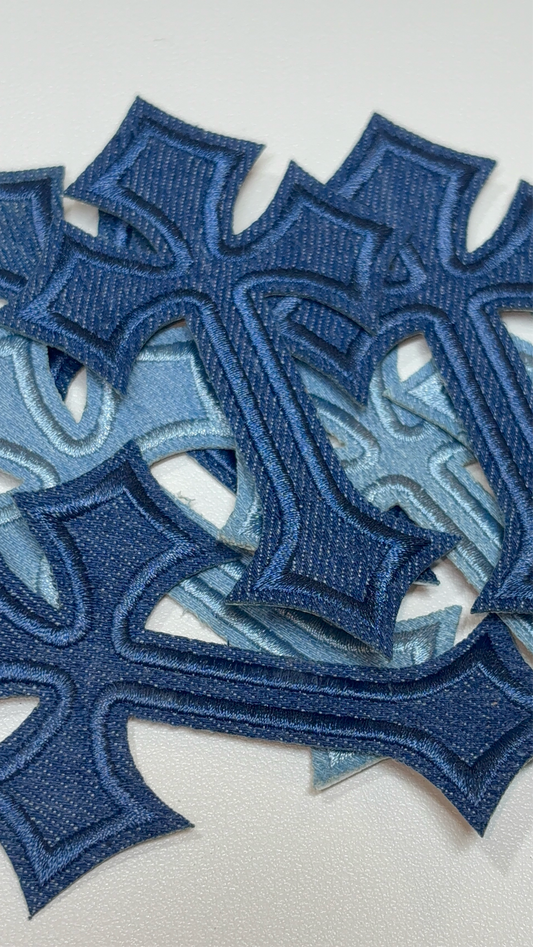 Denim Cross Patch